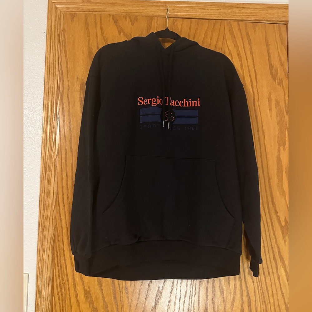 Sergio Tacchini Black Yardsale Hoodie Sweatshirt - NWT - Size M